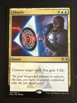 1x Absorb (151) Ravnica Allegiance LP MTG Magic the Gathering x1 MKE - Image 1