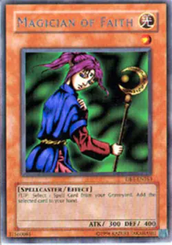 Yugioh! MP Magician of Faith - DB1-EN163 - Rare - Unlimited Edition Moderately P - Image 1