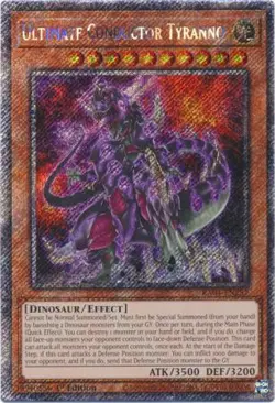 Yugioh! Ultimate Conductor Tyranno - RA04-EN287 - Platinum Secret Rare - 1st Edi - Image 1