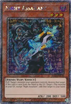 Yugioh! Night Assailant - RA03-EN139 - Platinum Secret Rare - 1st Edition Near M - Image 1
