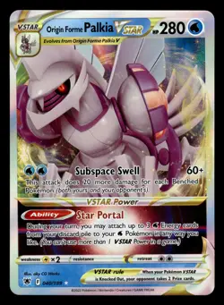Origin Forme Palkia VSTAR 040/189 Ultra Rare Astral Radiance Pokemon Card - Image 1
