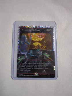 Devastating Onslaught (0387) (Showcase) (Fracture Foil) - Edge of Eternities MTG - Image 1