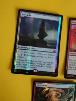 3 FTV Firespout, Helvault & Burning of Xinye MTG 3 card. FOIL mythic - Image 4