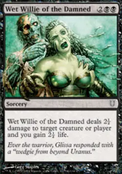 MTG: Wet Willie of the Damned [Moderately Played] Unhinged Magic the Gathering C - Image 1