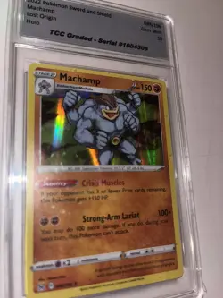 💪Graded Pokemon Card - Machamp 088/196 - Lost Origin Holo - CGC 10 - GEM MINT - Image 1