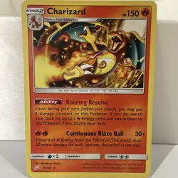Charizard - 14/181 - Pokemon Team Up Sun & Moon Non-Holo Tcg Card - LP - Image 1