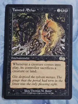 Tainted AEther - Urza's Saga - Magic the Gathering - MTG - Light Play - Image 1