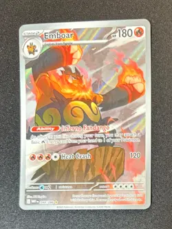 EMBOAR 098/086 2025 POKEMON CARD WHITE FLARE ILLUSTRATION RARE WHT EN - NM/Mint - Image 1
