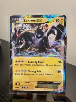 Pokemon TCG Zekrom EX Holo Card 52/113 Legendary Treasures Ultra Rare - Image 1
