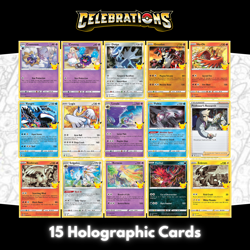 Pokemon TCG Celebrations - 15x Holographic Rare Card Lot - Image 1