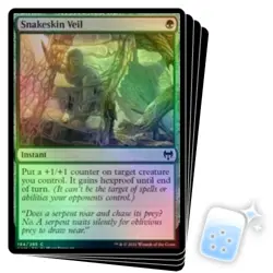 FOIL SNAKESKIN VEIL X4 Kaldheim KHM Magic MTG MINT CARD - Image 1