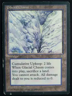 Glacial Chasm well played - ICE - Mtg Card #5MW - Image 1
