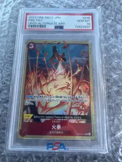 PSA10 Fire Fist Ace One Piece Card Japanese - Image 1