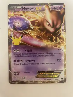 Pokemon Mewtwo EX 54/99 - Celebrations 25th - Classic Collection Card - Image 1