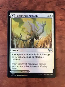 Razorgrass Ambush / Field Foil MTG Magic the Gathering Card NM Mint Modern MH3 - Image 1