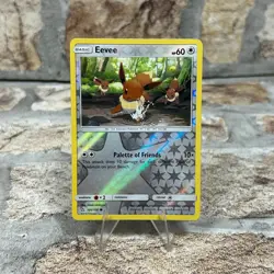 Eevee Reverse Holo Pokemon Card (105/156, Sun & Moon - Ultra Prism 2018) - Image 1