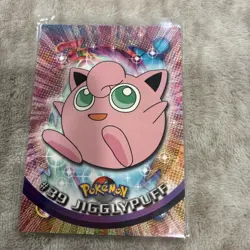 #39 Jigglypuff - Pokemon Topps Card - Black Logo - Image 1