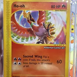 Pokemon Center NY Ho-Oh #52 Black Star Promo Card CGC 9 Mint - Image 4