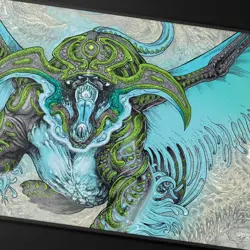 Tarkir Dragonstorm Ureni the Song Unending Stitched card Playmat Magic gathering - Image 1