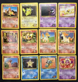 Pokemon Card Gym Lot of 16 Challenge Heroes Pikachu Charmander Gastly Abra - Image 1