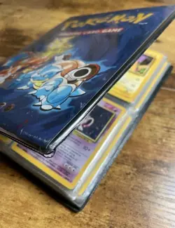 Pokemon Vintage Binder Card Lot - With Many Wotc Holographics +Binder Included+ - Image 1