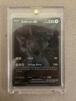 Pokemon TCG Zekrom EX Black Bolt 172/086 BWR English Card, Near Mint Condition - Image 1