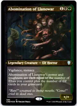 Abomination of Llanowar (Foil Etched) - Commander Legends - 585 NM - Image 1