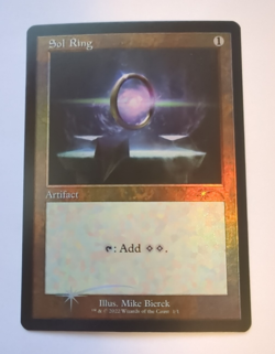 {1x} ~ Sol Ring ~ *Retro FOIL* 2022 Love Your Game Store promo **Startropic** - Image 1