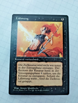 Mtg Paralyze Summer (Lahmung) Fbb German Regular - Bit of Edge Wear - See Pics - Image 1