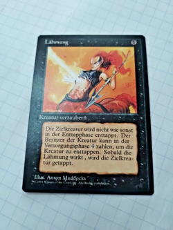 Mtg Paralyze Summer (Lahmung) Fbb German Regular - Bit of Edge Wear - See Pics - Image 2