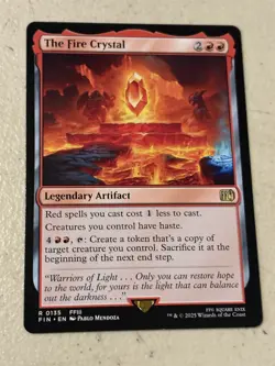 mtg The Fire Crystal, Final Fantasy, unplayed - Image 1