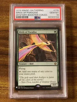 MTG✨BIRDS OF PARADISE✨Mystery Booster CN2 PSA 10 GEM MINT RARE Creature POP 2 ! - Image 1