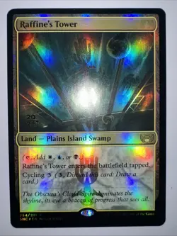 MTG Raffine’s Tower 254/281 Foil Streets of New Capenna NM Prerelease - Image 2