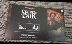Magic The Gathering Secret Lair The Office Dwight’s Destiny Foil Sealed In-Hand - Image 1