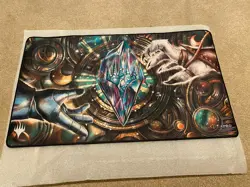 Dominaria United Stylized Planeswalker Symbol Stitched Playmat Ultra Pro Karn - Image 2