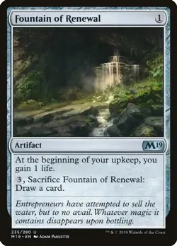 FOUNTAIN OF RENEWAL 235 M19 Core Set 2019 MTG Magic the Gathering - Image 1