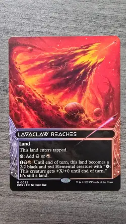 Lavaclaw Reaches (Rare Borderless) #22 EOE Stellar Sights MTG NM - Image 1