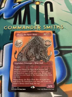1x Ilharg, the Raze-Boar ✨Borderless Etched FOIL ✨ Secret Lair MTG NM Near Mint - Image 1