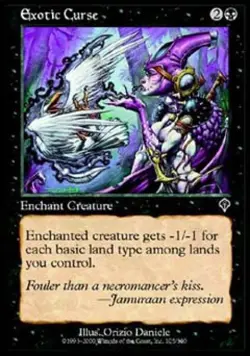 Exotic Curse -Foil Light Play MTG Invasion - Image 1