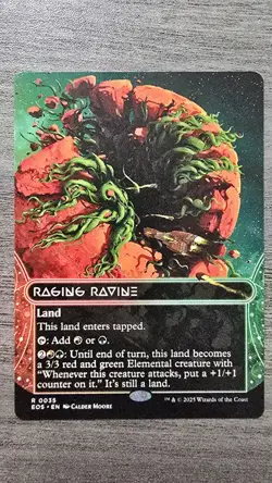Raging Ravine (Rare Borderless) #35 EOE Stellar Sights MTG NM - Image 1
