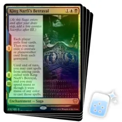 FOIL KING NARFI'S BETRAYAL X4 Kaldheim KHM Magic MTG MINT CARD - Image 1