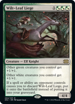 1 x Wilt-Leaf Liege - Foil - Double Masters 2022 - Light Play - MTG - Image 1