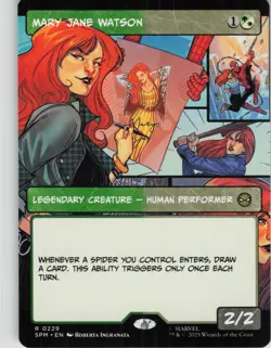 Mary Jane Watson (Borderless) R Marvel's Spider-Man 229 NM Normal MTG - Image 1