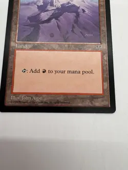 Magic The Gathering Mountain Purple Mirage Land Common Vintage - Image 4