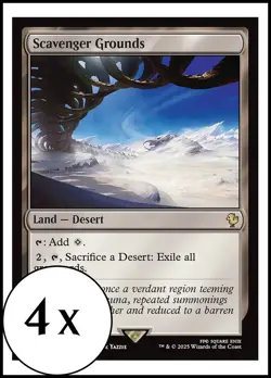 MTG - 4 x Scavenger Grounds - Playset 4x x4 - Final Fantasy Commander - Image 1