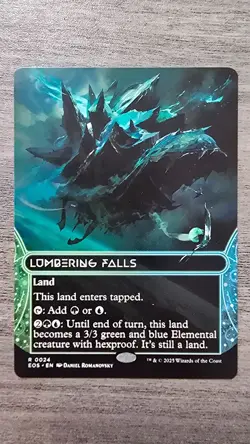 Lumbering Falls (Rare Borderless) #24 EOE Stellar Sights MTG NM - Image 1