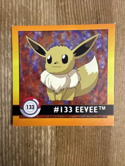 Eevee 133 - 1999 Pokemon Artbox Sticker - Series 1 - Vintage - Image 1