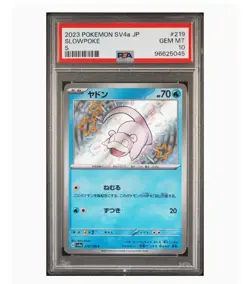 PSA 10 Gem Mint Slowpoke S 2023 Pokemon Sv4a Japanese Shiny Treasure Ex #219 Tcg - Image 1