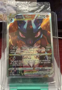 Pokemon TCG Lucario VSTAR SWSH291 Crown Zenith Promo SEALED - Image 1