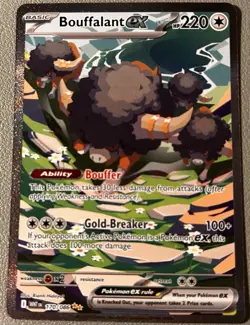 Pokemon TCG Bouffalant EX Sir 170/086 SV White Flare NM/Mint Condition - Image 1